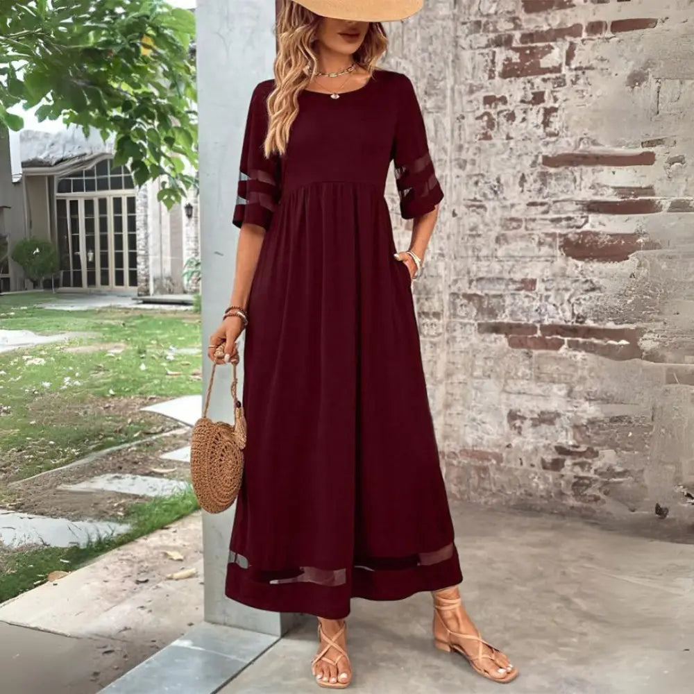 Azira | Tummy Coverage Dress - Red / S - MIDI DRESS