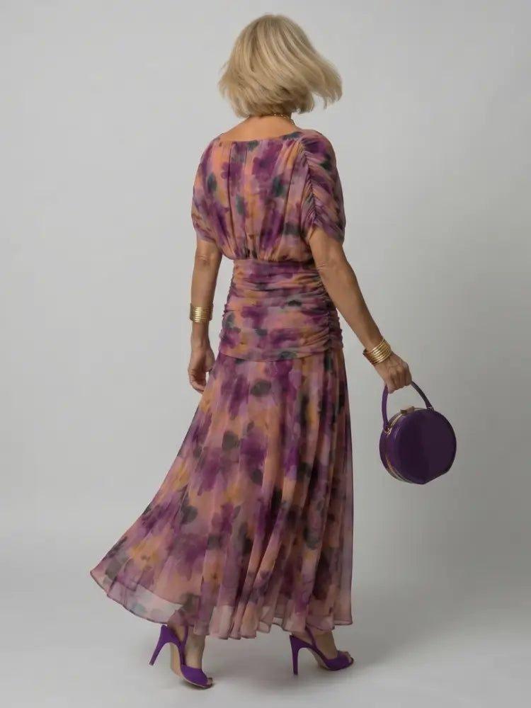 Calen | Off Shoulder Flow Midi Dress