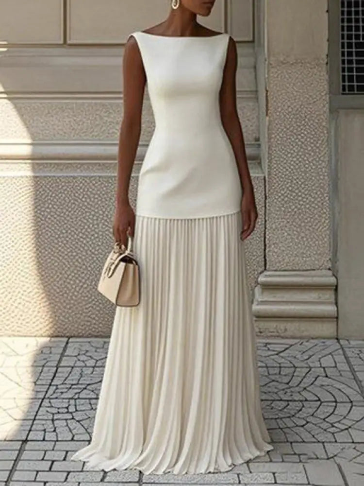 JULIET – TIMELESS ELEGANCE SLEEVELESS MAXI DRESS - Elegant Dress