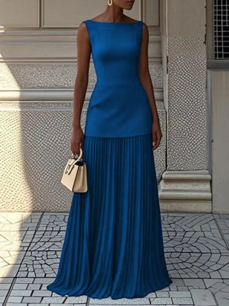 JULIET – TIMELESS ELEGANCE SLEEVELESS MAXI DRESS - Elegant Dress