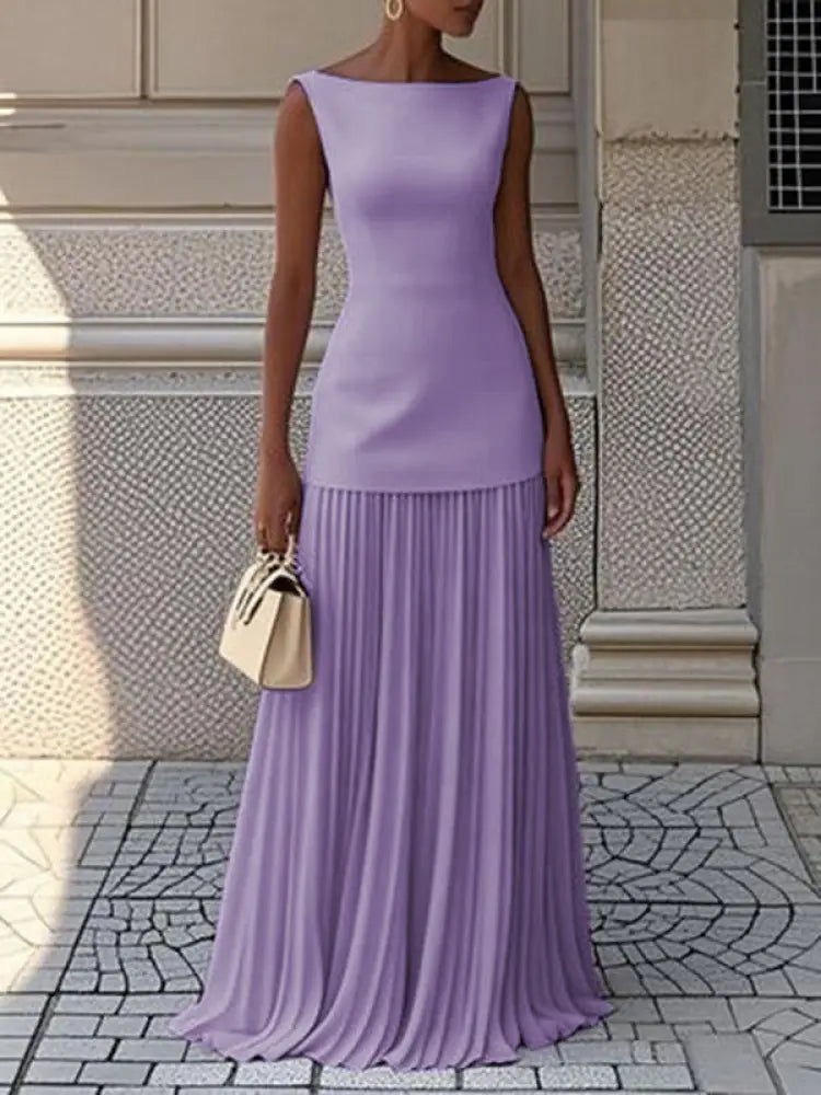 JULIET – TIMELESS ELEGANCE SLEEVELESS MAXI DRESS - Elegant Dress
