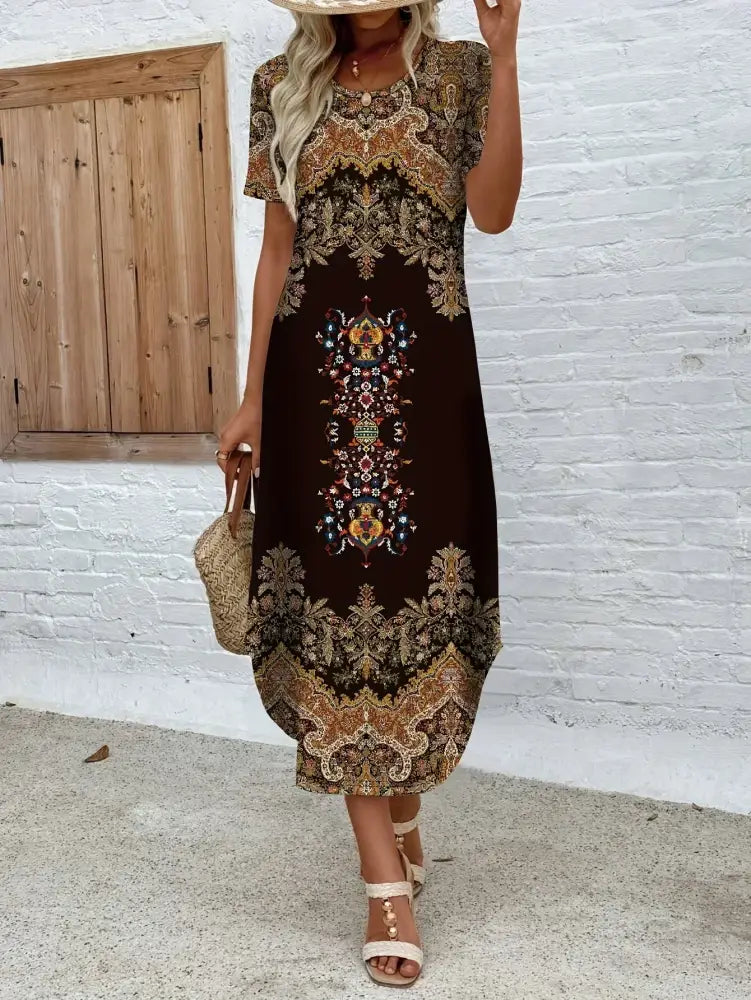 Lena | Elegant Casual Dress with Loose Fit - ELEGANT DRESS
