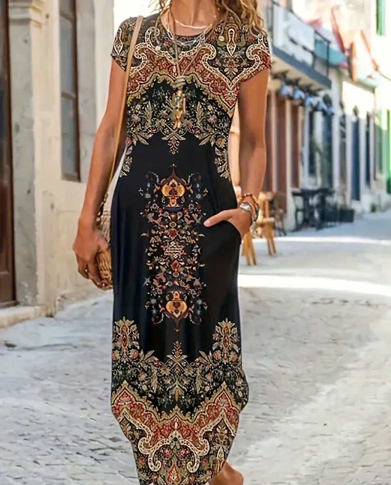 Lena | Elegant Casual Dress with Loose Fit - ELEGANT DRESS