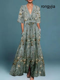 Marisa | Elegant Floral Dress - 8 (S) - Dresses