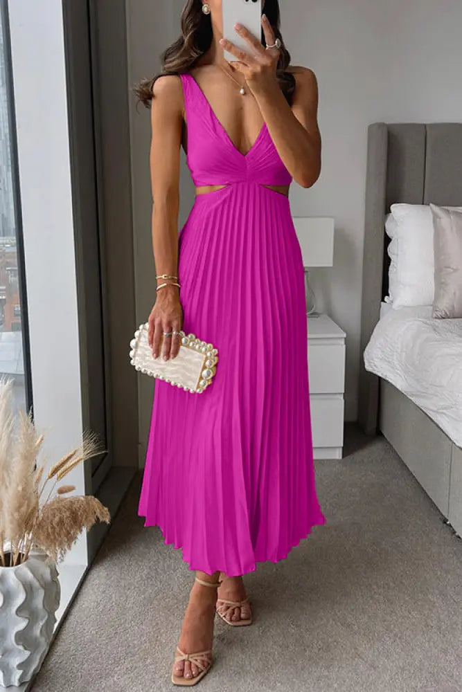 Zoe - Dreamy Maxi Dress - PINK / S - Maxi Dress